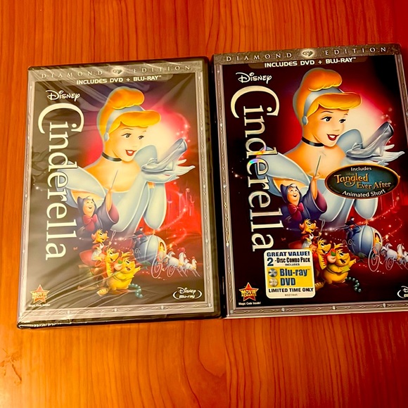 Disney’s Cinderella diamond edition two disk Blu-ray and DVD - Picture 1 of 5